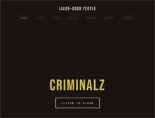 Tablet Screenshot of jacobandthegoodpeople.com